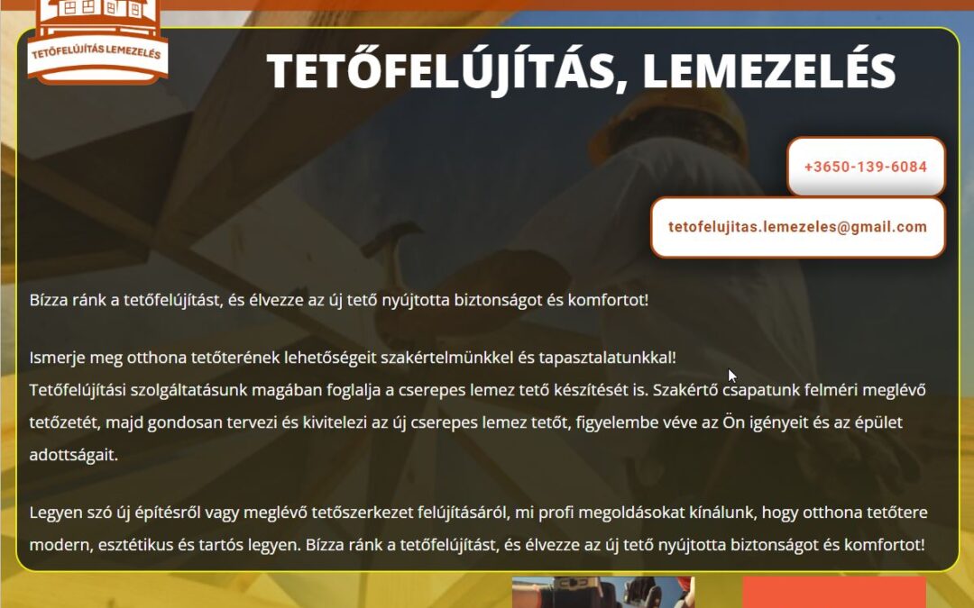 Tetofelujitas-lemezeles.hu